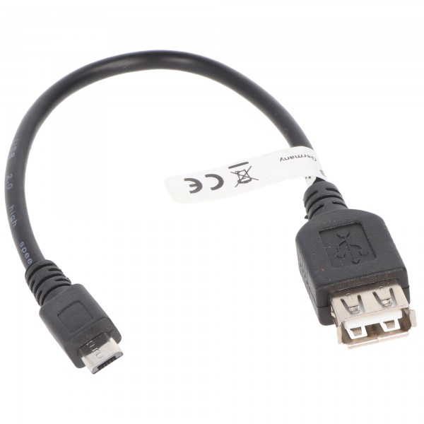 Adaptateur Goobay USB 2.0 Hi-Speed 0,2 m - prise USB 2.0 (type A) > prise micro USB 2.0 (type B)