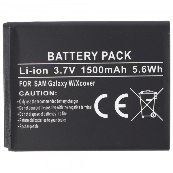 AccuCell batterie adaptéee pour Samsung Galaxy W I8150, Xcover S5690