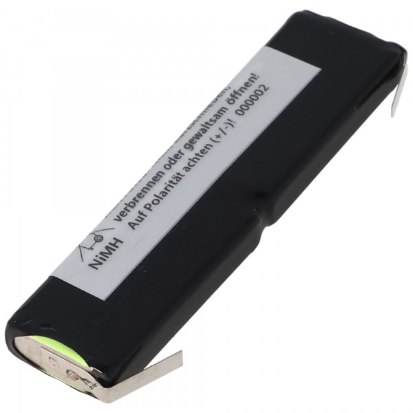 Batterie adaptable sur Philips Monolith M9951B / 01 Batterie 2,4 volts pour Monolith M9951B / 01, batterie avec étiquettes à souder, câble avec fiche à souder vous-même
