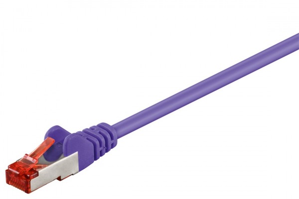 Câble patch Goobay CAT 6, S/FTP (PiMF), violet