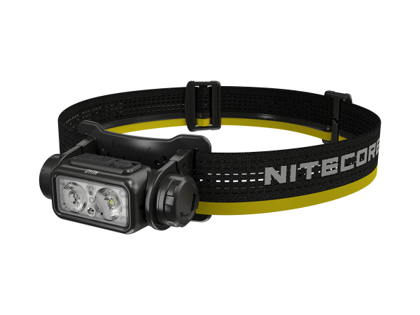 Lampe frontale Nitecore NU40 LED, batterie intégrée avec 2600mAh, port de charge USB-C, jusqu'à 120 heures de lumière, étanche selon IPX68