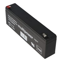 Batterie rechargeable au plomb Multipower MP2.2-12, connecteur MP2.2-12 Faston de 4,8 mm