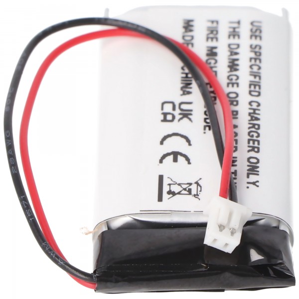 Batterie Li-polymère - 500mAh (3.7V) - pour casque sans fil, casque type Midland 1ICP8 / 18/40