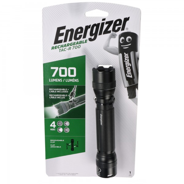 Torche LED rechargeable USB tactique Energizer, LED Lenser TAC-R 700