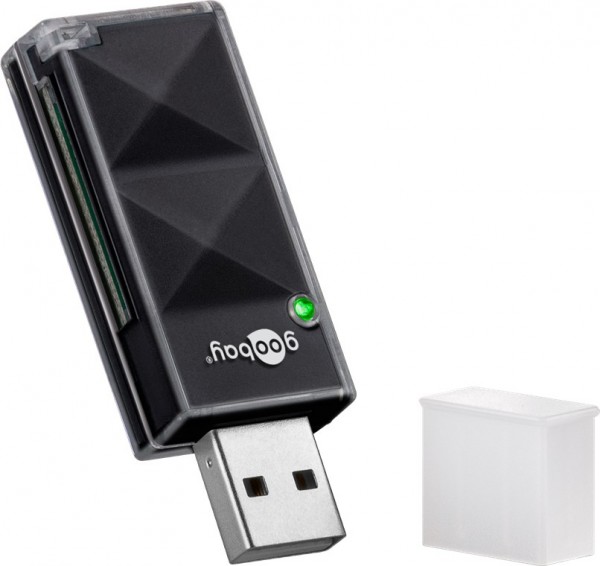 Lecteur de carte Goobay USB 2.0 - pour lire les formats de carte mémoire Micro SD et SD