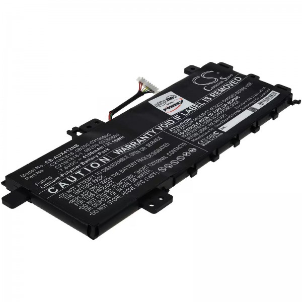 Batterie pour ordinateur portable Asus Vivobook 15 F512FA-AB34, 14 X412FA-EK376T, type C21N1818-1 - 7,7V - 4800 mAh