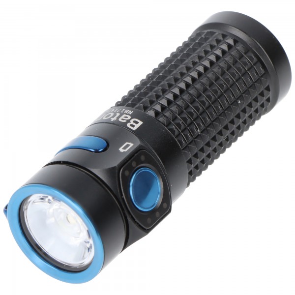 Lampe de poche Olight Baton 4 LED noire, lampe de poche EDC, ultra-compacte et puissante, 1300 lumens
