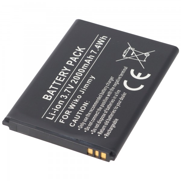 Batterie pour téléphone portable compatible Wiko Jimmy S4300AE, S104-P26000-000