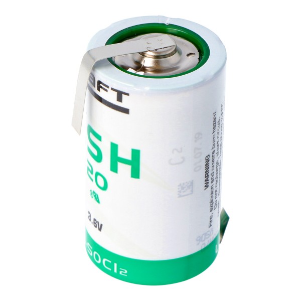SAFT LSH 20 batterie au lithium 3.6V primaire LSH20 avec étiquettes de soudure en Z