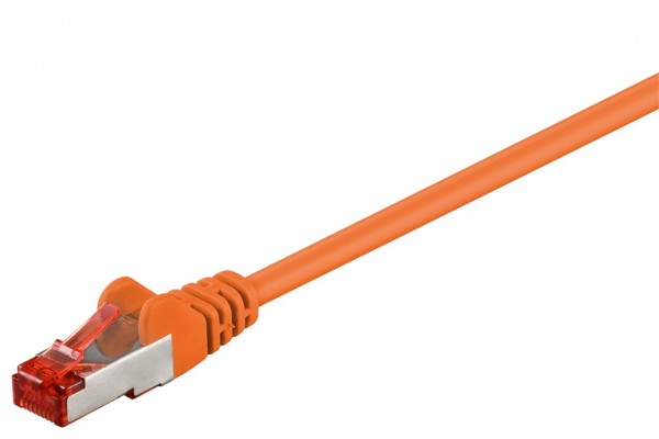 Câble patch Goobay CAT 6, S/FTP (PiMF), orange