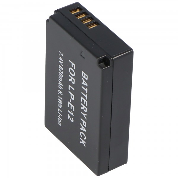 AccuCell batterie adaptée pour CANON LP-E12, appareil photo numérique EOS M