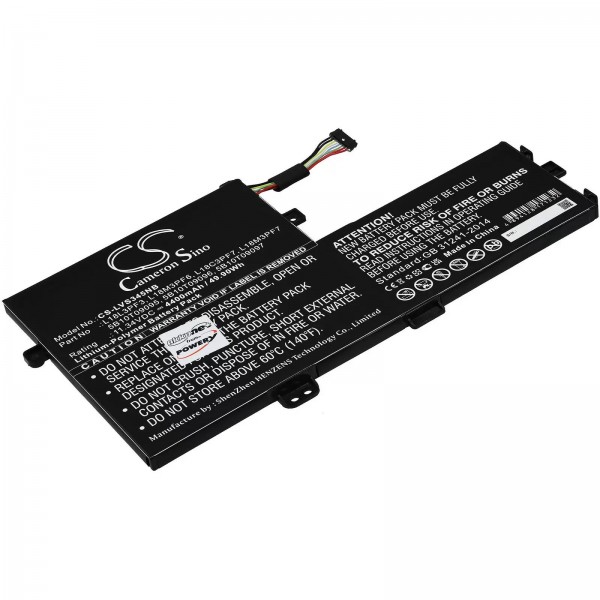 Batterie pour ordinateur portable Lenovo IdeaPad IdeaPad S340-15API(81NC00H0GE), type L18M3PF7 - 11,34 V - 4400 mAh