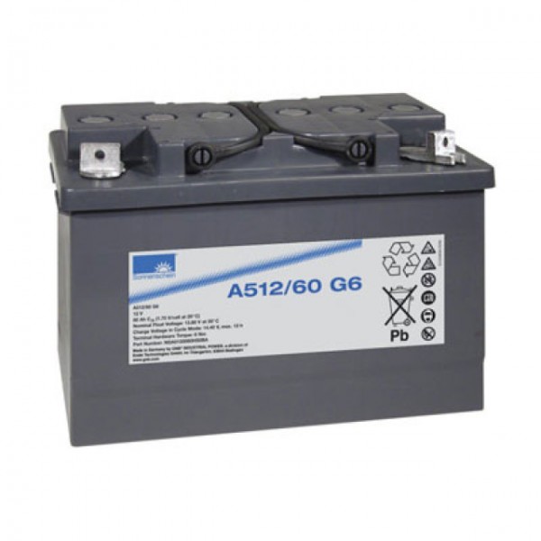 Batterie au plomb Exide Sonnenschein Dryfit A512 / 60G6 avec borne à vis M6 12V, 60000mAh