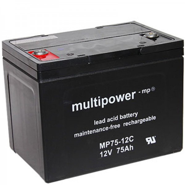 Batterie Multipower MP75-12C PB 12Volt 75Ah