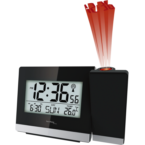 WT 536 - radio moderne - réveil à projection avec affichage de la température