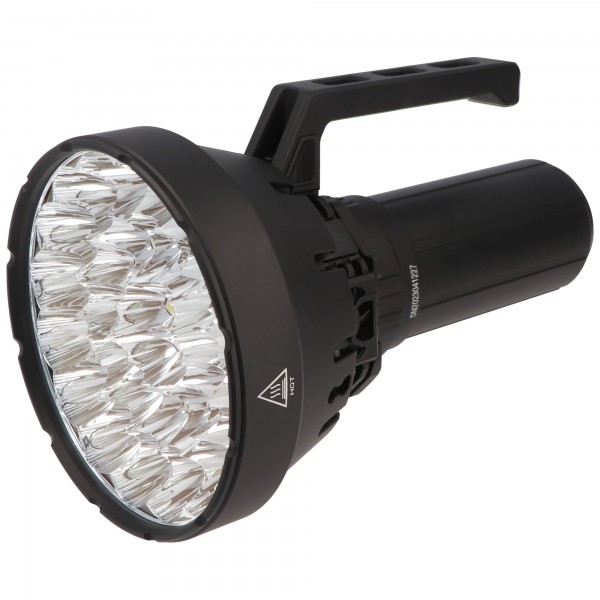 Lampe de poche LED Imalent SR32 de 120 000 lumens, équipée de 32 pièces CREE XHP50.3, livraison avec batterie, chargement USB-C possible, avec fonction de banque d'alimentation