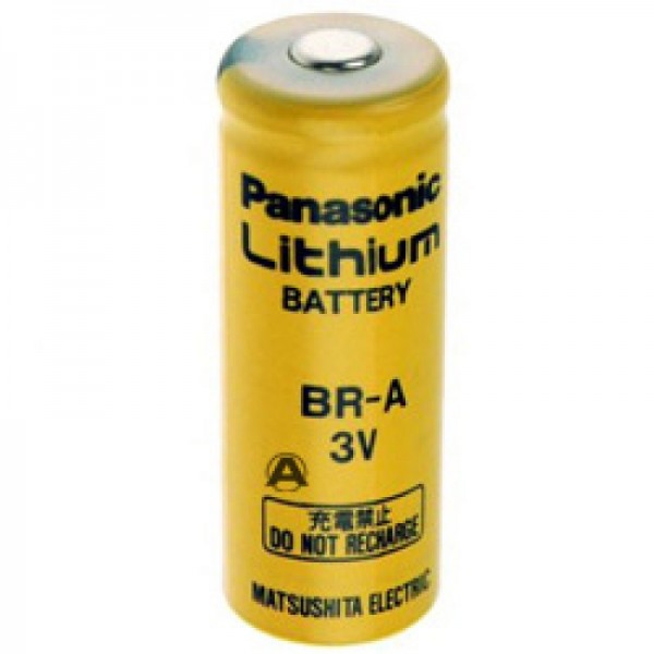 Pile au lithium Panasonic BR-A sans étiquette de soudure, 3,0 volts