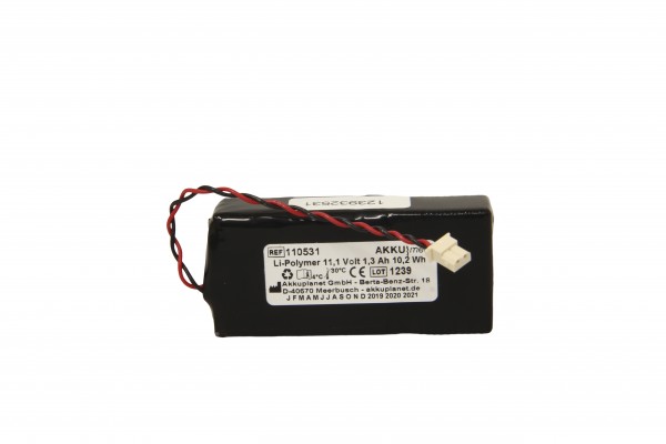 Batterie Li Polymer adaptable sur Verathon (BVI) Glidescope CZ192LIP