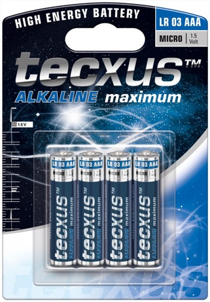 Tecxus LR03/AAA (Micro) - pile alcaline au manganèse (alcaline), 1,5 V