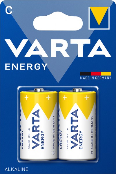 Pile alcaline Varta Energy, bébé, C, LR14, 1,5 V, lot de 2