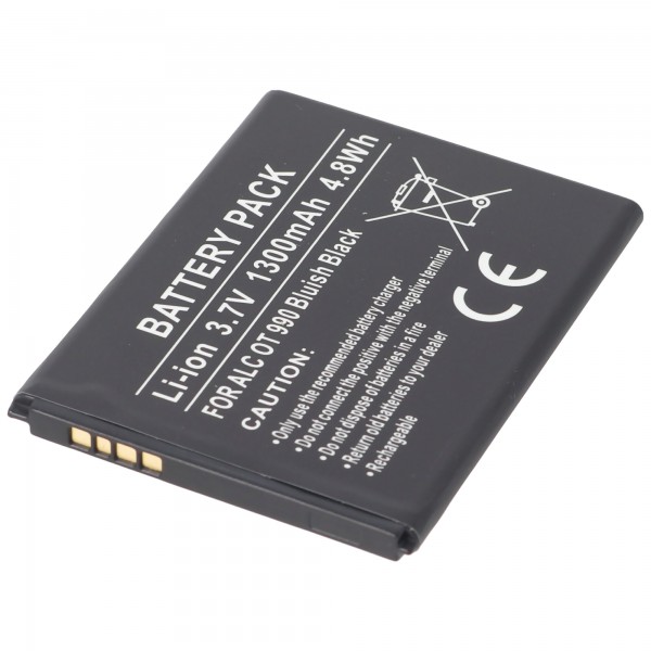 Batterie AccuCell adaptable sur ALCATEL One Touch 990 Bluish Black, CA