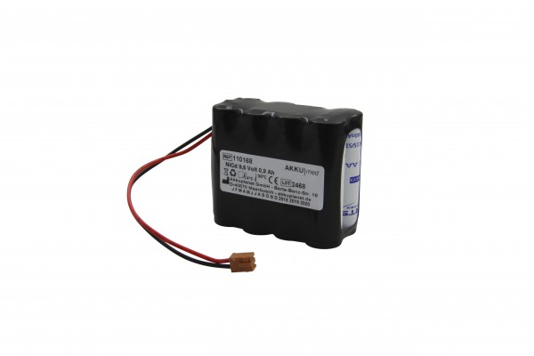 Batterie NC pour pompe à perfusion Terumo TE311 / TE312 / TE331 / TE332 BN-600AAK 9,6 V 0,9 Ah conforme à la norme CE