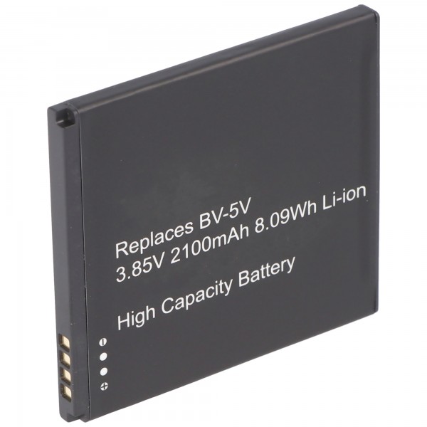 Batterie adaptée pour Nokia 1 TA-1047 telle que BV-5V, 2100mAh, 3.85V, Li-Ion