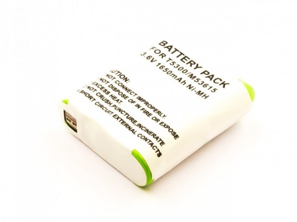 Batterie pour Motorola T5320, T5400, HKNN4002, NiMH, 3.6V, 1650mAh, 5.9Wh