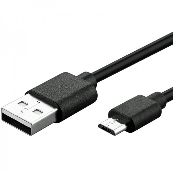 Câble de charge rapide micro-USB 1 mètre noir, câble de synchronisation et de charge micro USB