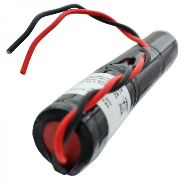 Batterie pour éclairage de secours Batterie NiMH de 3.6 Volt, 3000mAh avec câbles