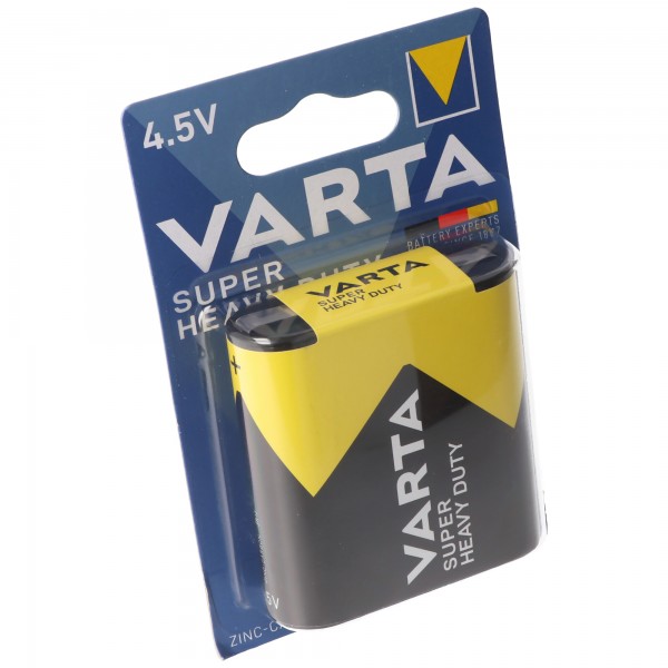 Batterie zinc-carbone Varta, bloc, 3R12, 4,5 V, 1 paquet