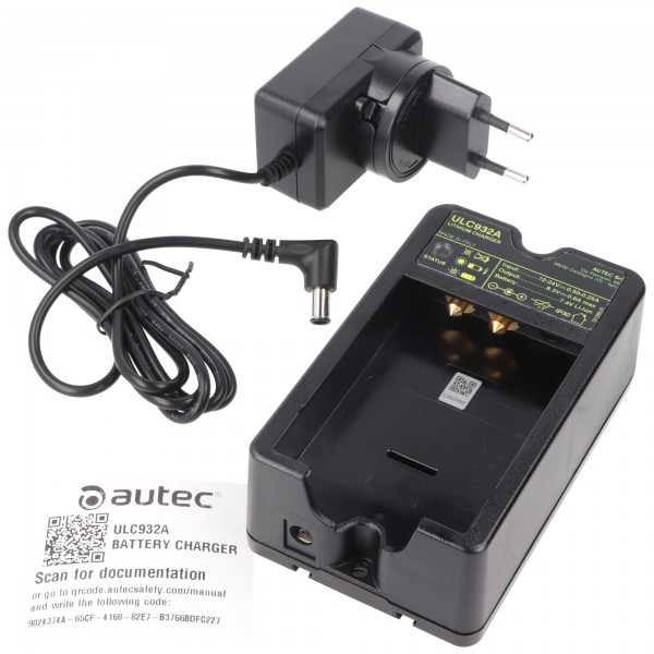 Chargeur d'origine Autec ULC932A adapté à la batterie Autec LPM02