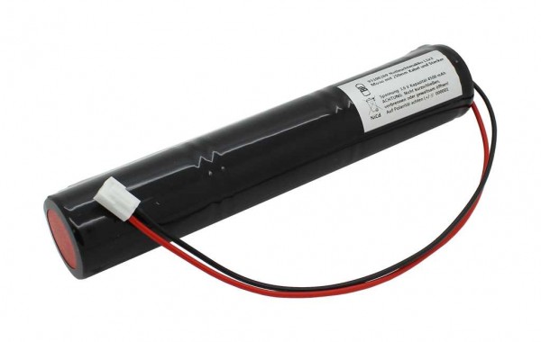 Batterie éclairage de secours NiCd 3.6V 4500mAh L1x3 Mono D avec câble 250mm et fiche