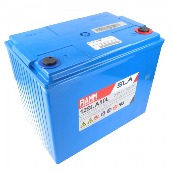 Batterie plomb Fiamm Monolite 12SLA50 12V 50Ah (10h) Batterie plomb gel AGM
