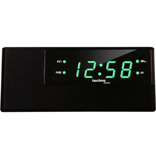 Technoline WT 488 - Réveil numérique à quartz LED avec minuterie de sommeil et fonction de gradation