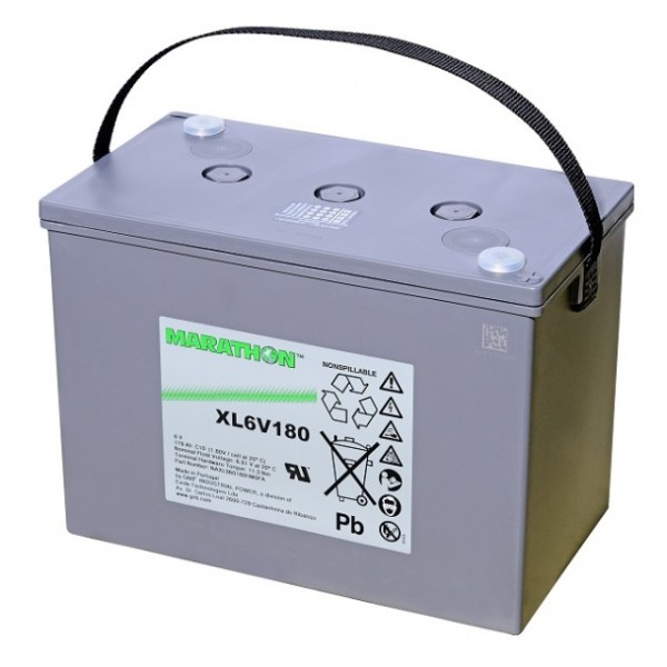 Batterie au plomb Exide Marathon XL6V180 avec connexion à vis M6 6V, 179000mAh