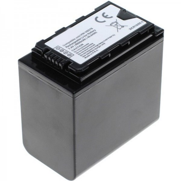 Batterie VW-VBD78 pour Panasonic HC-X1000 avec indicateur de niveau de batterie VW-VBD78