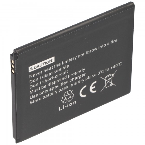 Batterie Li-Ion - 1800mAh (3.7V) pour téléphone portable, smartphone, téléphone remplace JLY15050100001