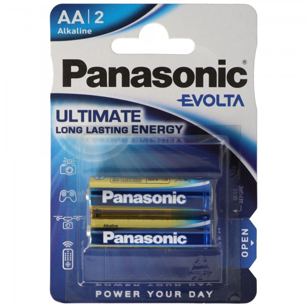Panasonic Evolta Mignon LR6 AA Mignon double blister card