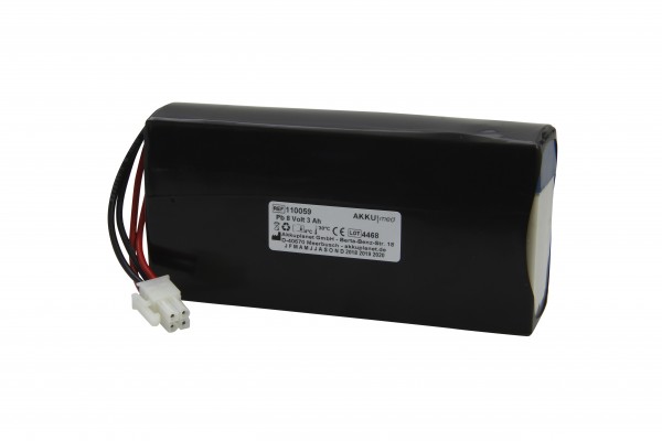 Batterie en plomb compatible avec oxymètre de pouls Datex Ohmeda Braun 3800/3900 conforme CE
