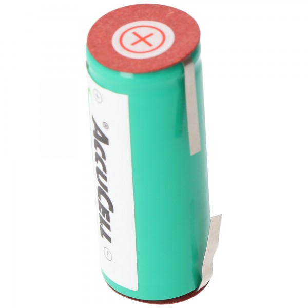 Batterie pour Braun Oral-B version Triumph Professional Care v2, étiquettes à souder au milieu, largeur 2mm, dimensions 43x17mm
