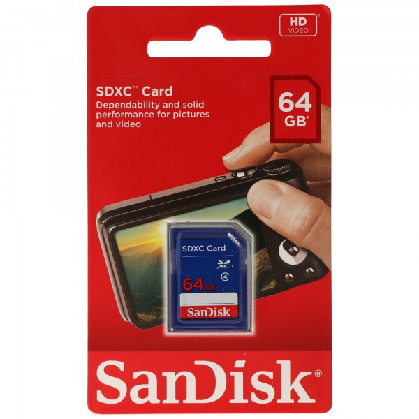 Carte mémoire SanDisk SDXC, carte SDXC 64 Go