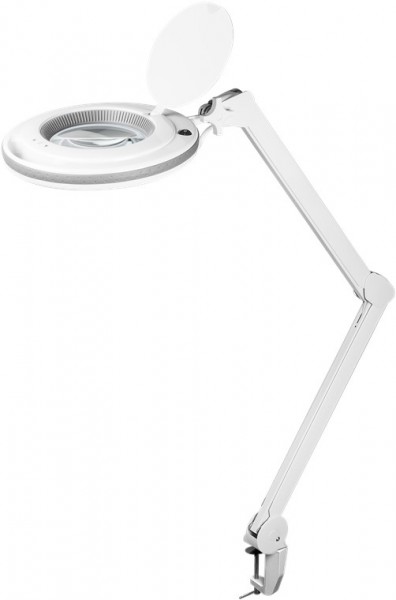Goobay Lampe loupe à pince LED 9W - 80-730lm Dimmable Lentille en verre cristal 127mm Grossissement 1,75x 3 dioptries