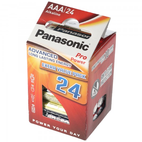 Paquet de 24 batteries Panasonic Pro Power Micro / AAA / LR03