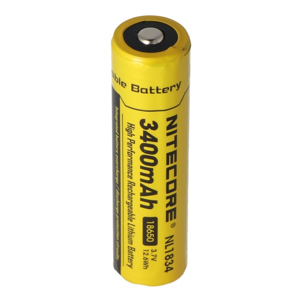 Nitecore Li-ion batterie de type 18650 avec 3400mAh NL1834 69.4x18.3mm avec circuit de protection