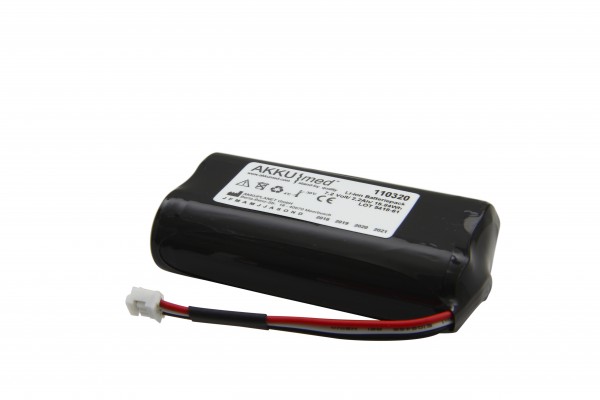 Batterie Li Ion compatible avec la pompe à perfusion Fresenius Volumat Agilia 7,2 Volt 2,2 Ah - Type 179033-R2 - Batterie compatible avec les appareils à partir du numéro de série 21302954 Conformité CE