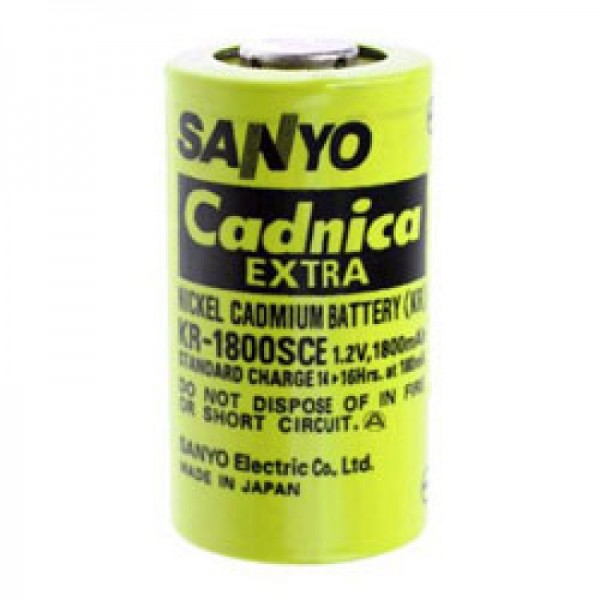 Sanyo KR-1800SCE Batterie Sub-C unicellulaire sans étiquette de soudure