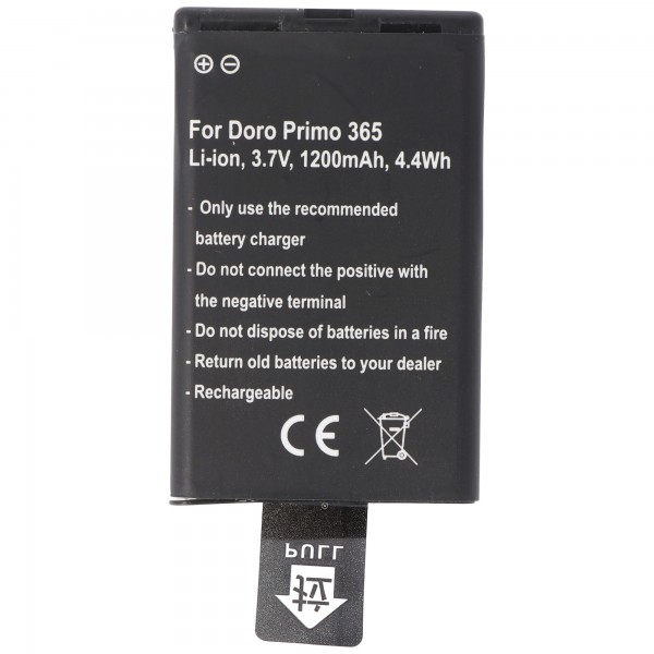 Batterie pour téléphone portable batterie Doro Primo 365, batterie Skylink Duos RBC01