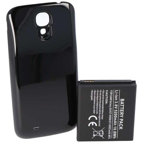Batterie haute performance Samsung Galaxy S4 avec NFC 5200 mAh et cache supplémentaire