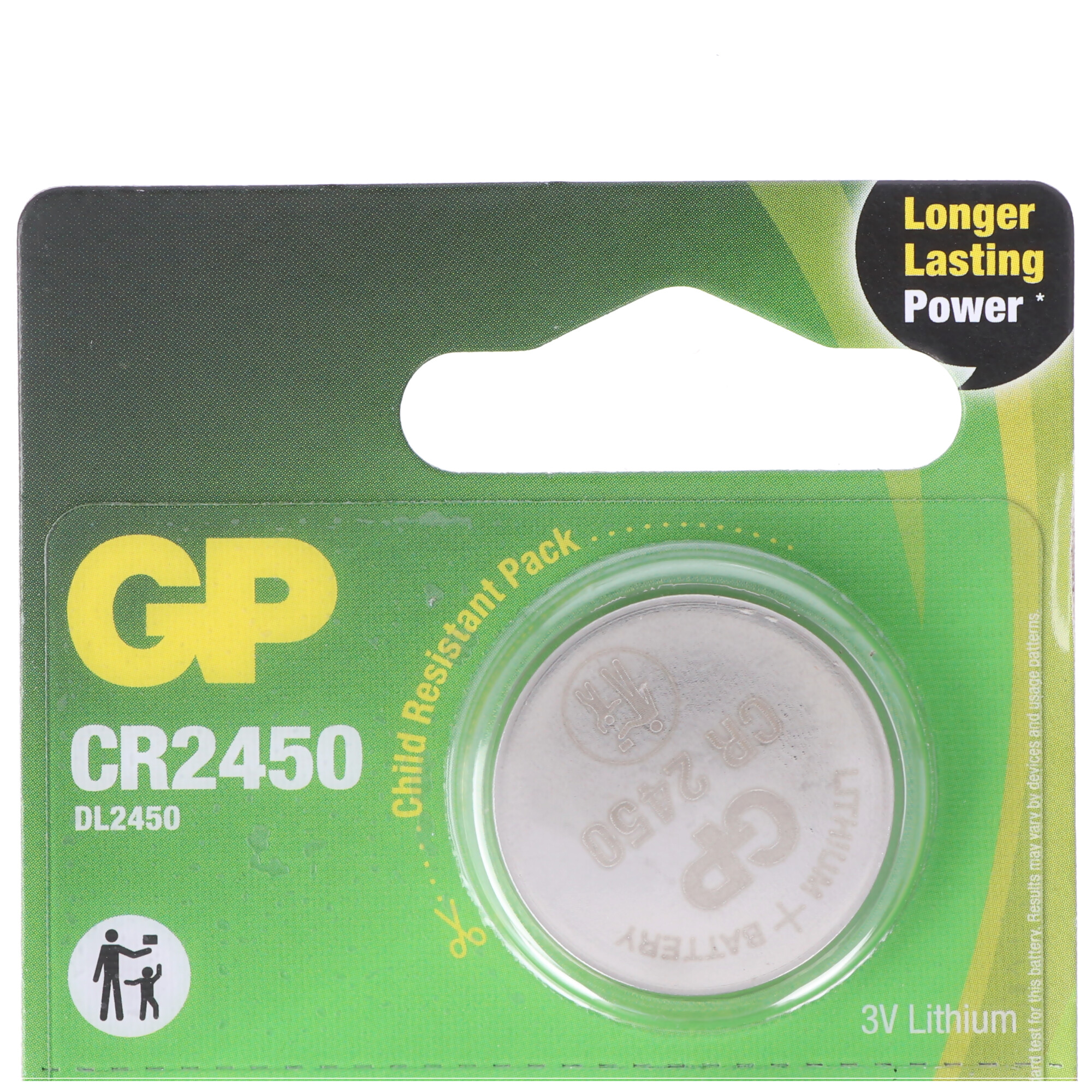 GP pile bouton, Lithium, CR2430, 1-p
